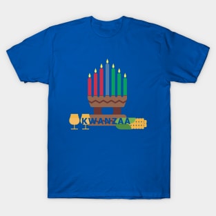 happy kwanzaa candles T-Shirt